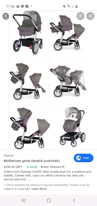 mothercare duo pram